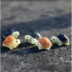 Tiểu cảnh mô hình rùa con mini trang trí tiểu cảnh, sân vườn, chậu cây kiểng