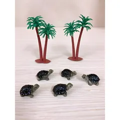 Tiểu cảnh mô hình rùa con mini trang trí tiểu cảnh, sân vườn, chậu cây kiểng
