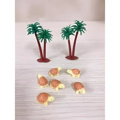 Tiểu cảnh mô hình rùa con mini trang trí tiểu cảnh, sân vườn, chậu cây kiểng