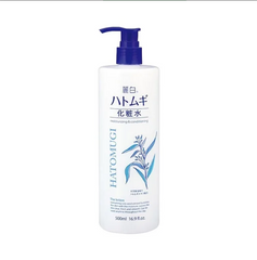 Nước Hoa Hồng Hatomugi Dưỡng Ẩm Chiết Xuất Ý Dĩ 500ml - Toner Dưỡng Da Cho Da Dầu và Nhạy Cảm, Làm Sạch, Cung Cấp Ẩm Tốt Nhất
