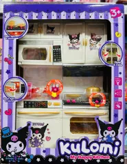 Bộ Đồ Chơi Nhà Bếp Kuromi 8921M-3 - Đồ Chơi Nấu Ăn Có Đèn và Nhạc, Thiết Kế Sắc Màu Độc Đáo Cho Trẻ Em