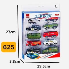 Bộ 10 Xe Ô Tô Mini Sắt Die-Cast Super Speed 1:64 - Đồ Chơi Sáng Tạo Cho Trẻ Em, Mẫu Ngẫu Nhiên