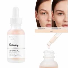 Serum Tẩy Da Chết Hóa Học The Ordinary 30ml - Lactic Acid 10% & HA 2% - Giúp Sáng Da, Giảm Thâm, Cải Thiện Bề Mặt Da
