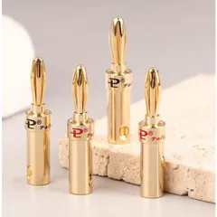 Giắc Bắp Chuối Cao Cấp Mạ Vàng Palic - Thiết Bị Âm Thanh Chất Lượng Cao và Sang Trọng, Tương Thích Nhiều Thiết Bị