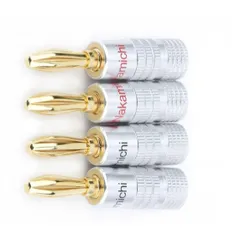 Giắc bắp chuối NAKAMICHI mạ vàng cao cấp - Kết nối loa và ampli, chất lượng âm thanh tuyệt vời - Giá 1 cặp, 2 cặp