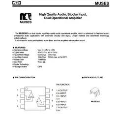 Chip OPA Hi-end JRC MUSES 02 - Nâng Cấp Chất Lượng Âm Thanh DAC, Pre, CD, Dễ Dàng Sử Dụng cho Audiophile