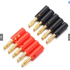 Giắc cắm bắp chuối mạ vàng HCM-10/20/40 cho cáp loa 4mm - Chất lượng âm thanh tuyệt vời, dễ lắp đặt, bền bỉ.