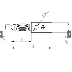 Giắc cắm bắp chuối mạ vàng HCM-10/20/40 cho cáp loa 4mm - Chất lượng âm thanh tuyệt vời, dễ lắp đặt, bền bỉ.