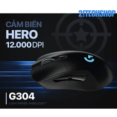 Chuột Không Dây Gaming Logitech G304 - HERO 12,000 DPI, Kết Nối Lightspeed, Thiết Kế Nhẹ, Thời Gian Sử Dụng 250 Giờ, Phù Hợp Chơi Game và Văn Phòng