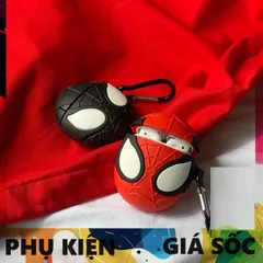 Vỏ Bọc Silicon AirPods 1 2 - Người Nhện Độc Đáo Cho Hộp Sạc Tai Nghe AirPods, Phụ Kiện Thời Trang Gamer