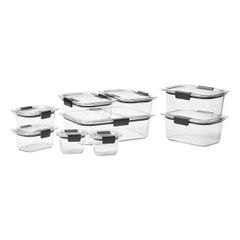 Bộ 18 Hộp Đựng Thực Phẩm Rubbermaid Brilliance Tritan - Kháng Rỉ, Chịu Nhiệt Tốt, Tiết Kiệm Không Gian, Made in USA