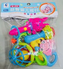 Bộ đồ chơi xúc xắc 519 cho trẻ - Đồ chơi âm thanh vui nhộn phát triển tư duy và khả năng phối hợp tay mắt cho bé từ 6 tháng tuổi