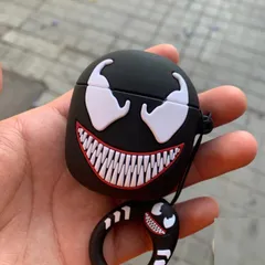 Vỏ Bọc AirPod Venom Silicon Dẻo - Phụ Kiện Tai Nghe AirPods 1 2 Siêu Cute, Thiết Kế Chất Đẹp và Tinh Tế