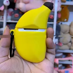 Vỏ Bọc Silicon Mềm Airpods 1 2 PRO - Thiết Kế Chuối Banana Dễ Thương Cho Hộp Sạc Tai Nghe AirPods 1 2 PRO