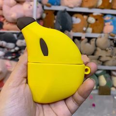 Vỏ Bọc Silicon Mềm Airpods 1 2 PRO - Thiết Kế Chuối Banana Dễ Thương Cho Hộp Sạc Tai Nghe AirPods 1 2 PRO