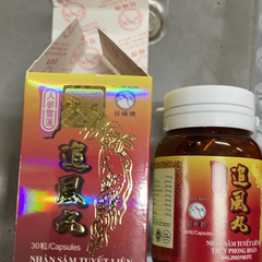 Viên uống hỗ trợ xương khớp Nhân Sâm Tuyết Liên Truy Phong Hoàn - Giúp giảm đau và cải thiện sức khỏe khớp 100% tự nhiên