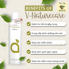 Dầu Gội Thảo Mộc Vnaturecare 300mL - Ngăn Rụng, Giảm Hư Tổn, Lành Tính Cho Da Nhạy Cảm, Dưỡng Tóc Khỏe Đẹp Từ Gốc