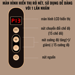 Máy massage cá heo cầm tay cao cấp sạc Pin, cây massage cầm tay