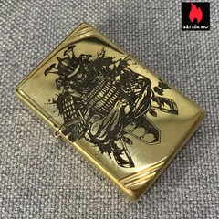 Zippo 270 Khắc Samurai - Bật Lửa Zippo Khắc Laser Sâu Độc Đáo, Quà Tặng Hấp Dẫn cho Fan Anime và Văn Hóa Nhật Bản