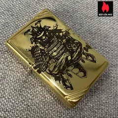 Zippo 270 Khắc Samurai - Bật Lửa Zippo Khắc Laser Sâu Độc Đáo, Quà Tặng Hấp Dẫn cho Fan Anime và Văn Hóa Nhật Bản