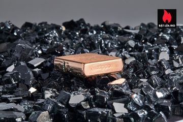 Bật Lửa Zippo Đồng Đỏ Nguyên Khối 48107 - Vỏ Đồng Nguyên Khối, Ruột Thép Không Gỉ Mạ Đen, Quà Tặng Cao Cấp 2022