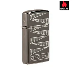 Bật Lửa Zippo Slim Black Ice 65th Anniversary – Hàng Nhập Khẩu Chất Lượng Cao, Phiên Bản Đặc Biệt Giới Hạn 15.000 Chiếc
