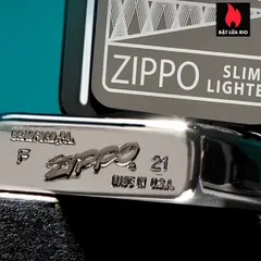 Bật Lửa Zippo Slim Black Ice 65th Anniversary – Hàng Nhập Khẩu Chất Lượng Cao, Phiên Bản Đặc Biệt Giới Hạn 15.000 Chiếc
