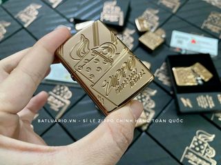 Bật Lửa Zippo Script 48768 - Sưu Tầm Giới Hạn Armor Rose Gold - Quà Tặng Sang Trọng Cho Fan Hâm Mộ