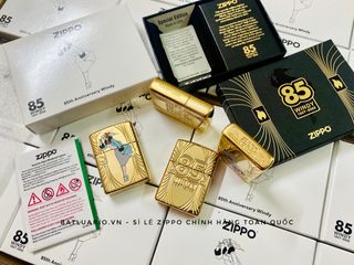 Bật Lửa Zippo Windy 85th Anniversary - Phiên Bản Giới Hạn 12500 Bản, Hình Ảnh Biểu Tượng Độc Đáo, Quà Tặng Sưu Tầm Sang Trọng