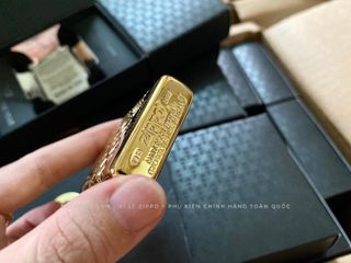 Bật Lửa Zippo 49866 Kỷ Niệm 90 Năm - Phiên Bản Giới Hạn Mạ Vàng - Sưu Tập 2022 Châu Á - Quà Tặng Độc Đáo cho Tín Đồ Zippo