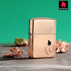 Bật Lửa Zippo Armor® Solid Copper Case - Bật Lửa Đồng Đỏ Cao Cấp Kỷ Niệm, Thời Trang và Sang Trọng Cho Người Yêu Zippo