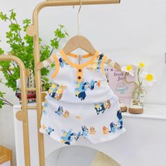 Đồ bộ ba lỗ thun cotton mềm mịn cho bé