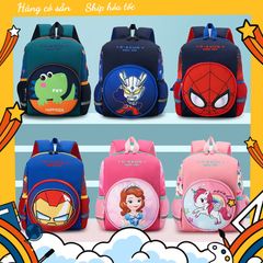 Balo cho bé đi học mẫu giáo 3-6 tuổi nhiều họa tiết Iron Man và nhiều hoạt hình khác cực kỳ đáng yêu