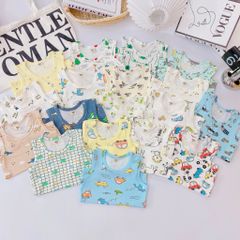 Đồ bộ ba lỗ quần áo thun cotton mịn mặc nhà mùa hè cho bé trai và bé gái
