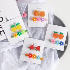 Bộ Kẹp Tóc Hình Trái Cây Xinh Xắn Cho Bé