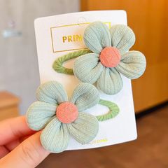 Set 2 Kẹp Tóc Hình Hoa Nhiều Màu Dễ Thương Cho Bé
