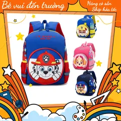 Balo cho bé đi học mẫu giáo 3-6 tuổi nhiều họa tiết hoạt hình Chó Cứu Hộ Paw Patrol