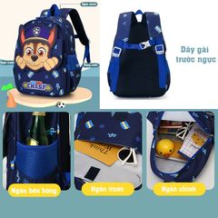 Balo đi học mẫu giáo cho bé từ 3-5 tuổi hình Đội Chó Cứu Hộ Paw Patrol siêu dễ thương