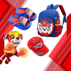 [Đội Chó Cứu Hộ] Dành cho bé đam mê chú Chó Cứu Hỏa Marshall Balo, Nón, Dép Đội Chó Cứu Hộ Paw Patrol