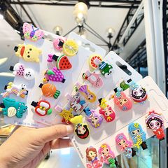 Set 10 Kẹp Tóc Họa Tiết Hoa Quả Hoạt Hình  Xinh Xắn Đáng Yêu Cho Bé Gái