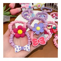 Cột Tóc, Buộc Tóc Gấu Dâu Hồng Lotso Cho Bé Xinh Xắn Đáng Yêu