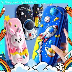 Hộp bút hộp đựng bút đa năng họa tiết hoạt hình 3D dễ thương giá rẻ siêu nhẹ cho bé gái và bé trai