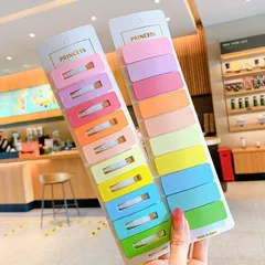 Kẹp tóc mái cao cấp - cặp bấm mái nữ đẹp màu trơn pastel, vintage Hàn Quốc