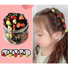 Dây buộc tóc cho bé gái Hộp 30 cột tóc nhiều họa tiết đáng yêu