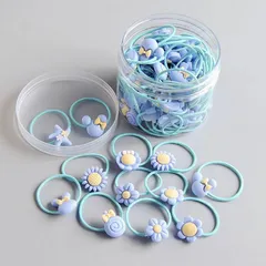 Dây buộc tóc cho bé gái Hộp 20 cột tóc siêu xinh nhiều họa tiết đáng yêu