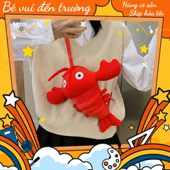 Túi Đeo Chéo Cho Bé Gái Hình Con Tôm Hùm Cực Kỳ Cá Tính