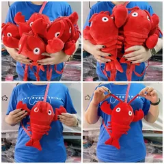 Túi Đeo Chéo Cho Bé Gái Hình Con Tôm Hùm Cực Kỳ Cá Tính