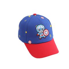 Nón lưỡi trai cho bé trai từ 3 đến 8 tuổi thêu hình hoạt hình Captain America, SpiderMan siêu đẹp