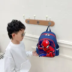 Balo Người Nhện Mặt Cứng 3D nổi cho bé đi học mầm non mẫu giáo từ 3 - 5 tuổi