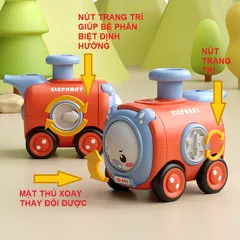 Xe đồ chơi Chạy Đà có Còi họa tiết hoạt hình Thú Đáng Yêu cho Bé